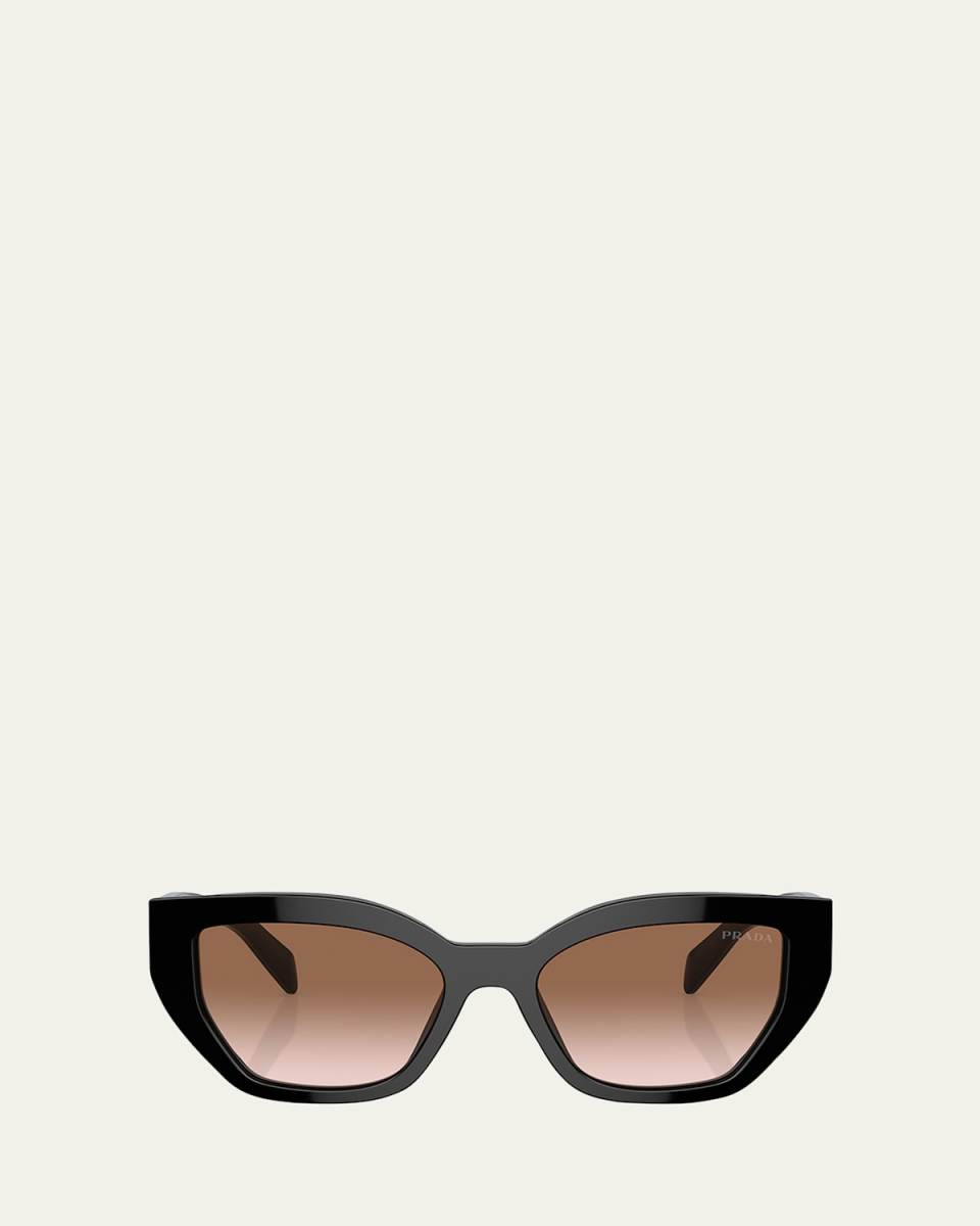 Logo Acetate Butterfly Sunglasses